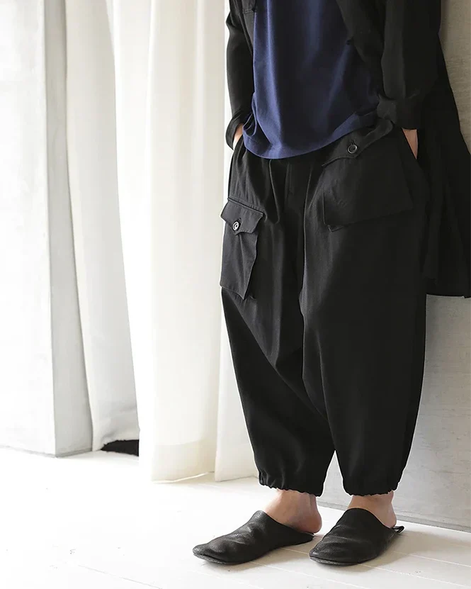 Black harem pants "Aizuwa" - Image 6