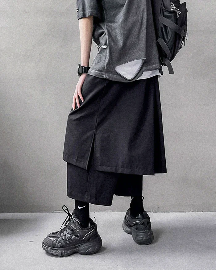 Black japanese hakama pants "Sabae" - Image 10