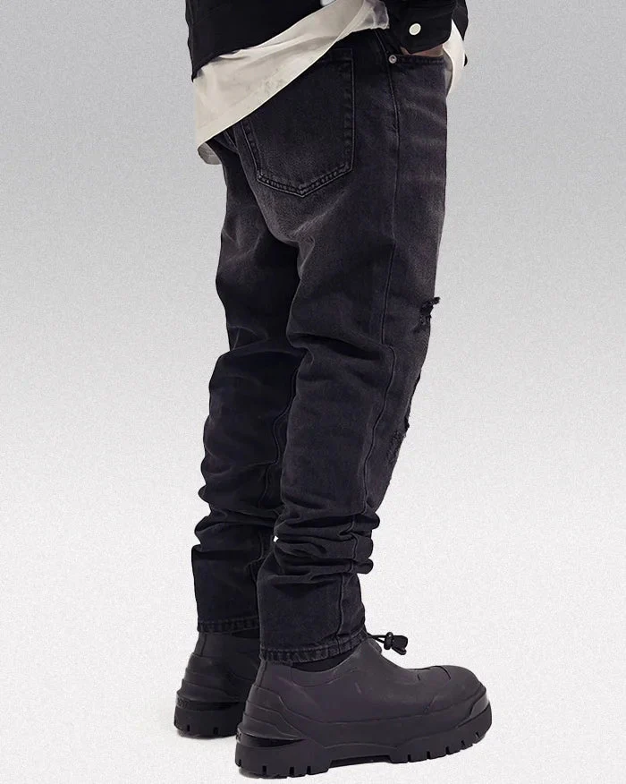 Black jeans y2k "Komatsu" - Image 2