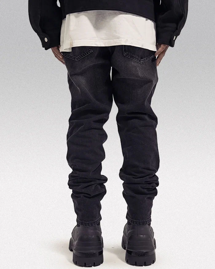 Black jeans y2k "Komatsu" - Image 3