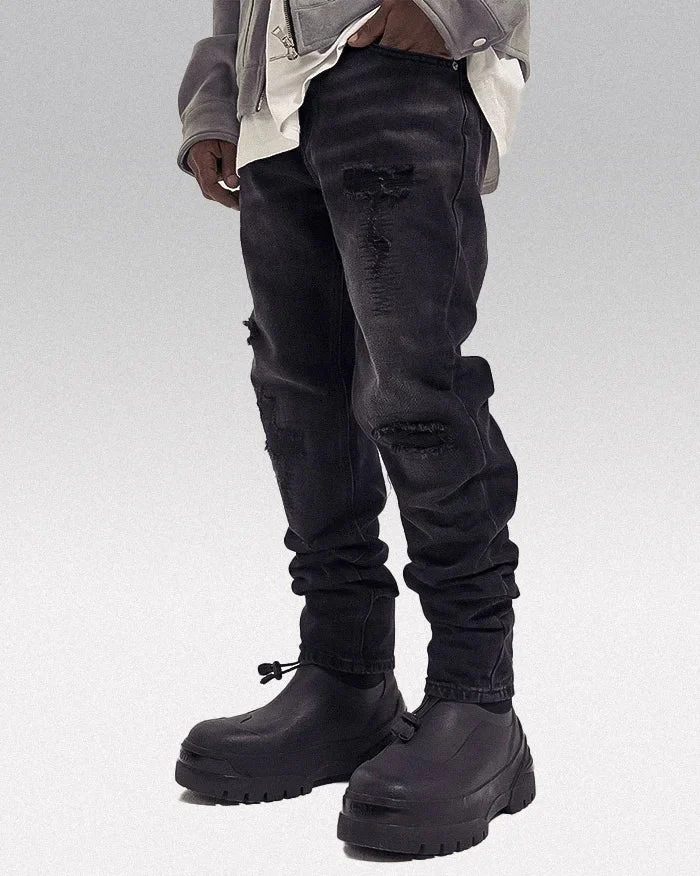 Black jeans y2k "Komatsu" - Image 9