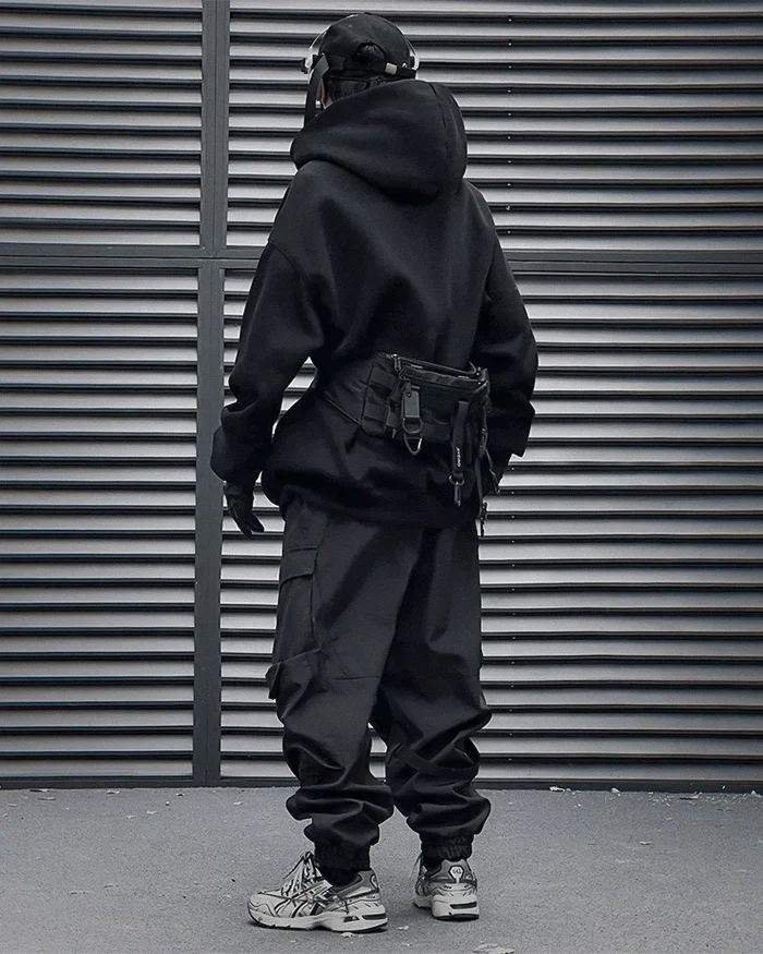Black oversized hoodie "Kasaki" - Image 5