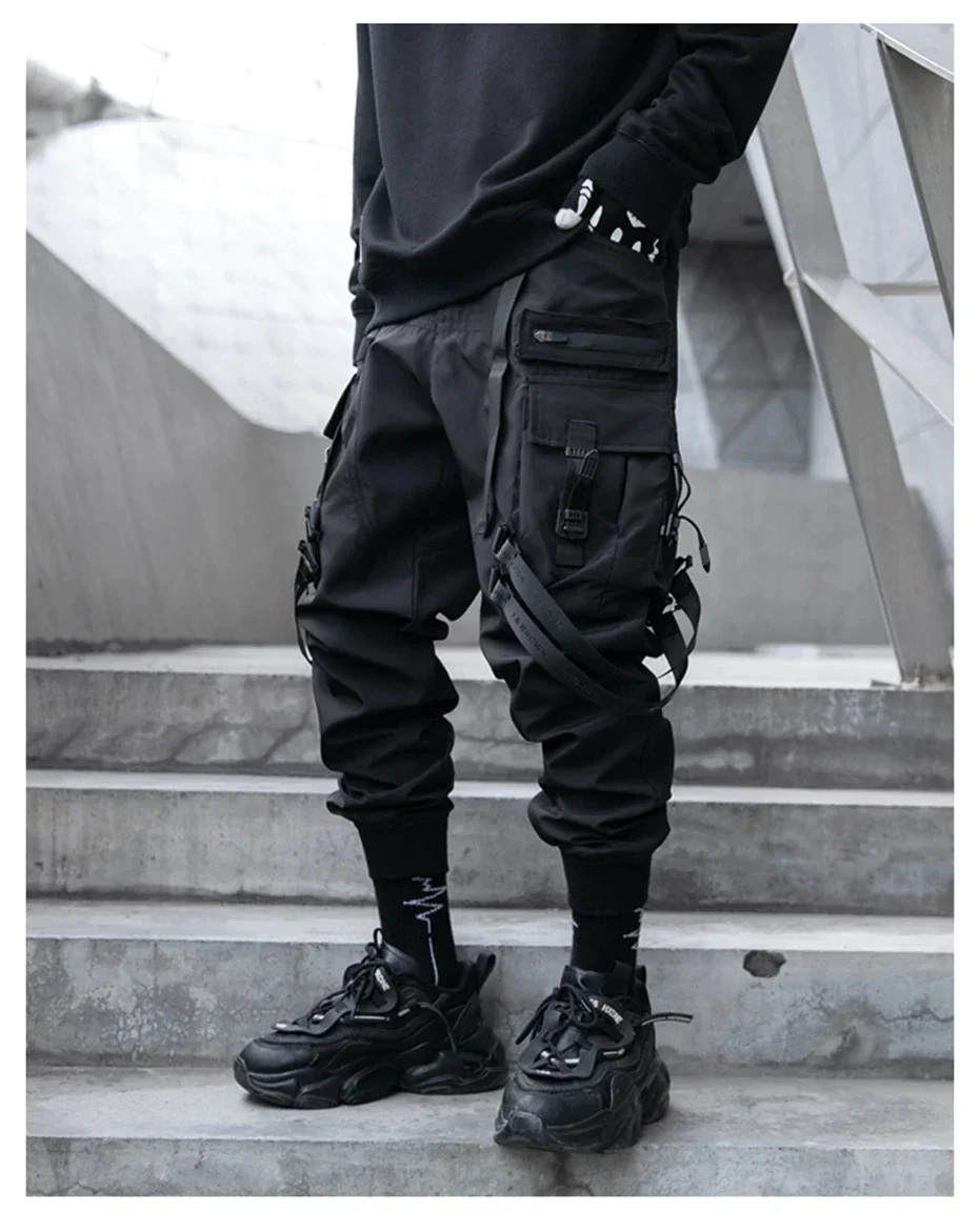 Black pants with straps "Shunsui" - Image 10