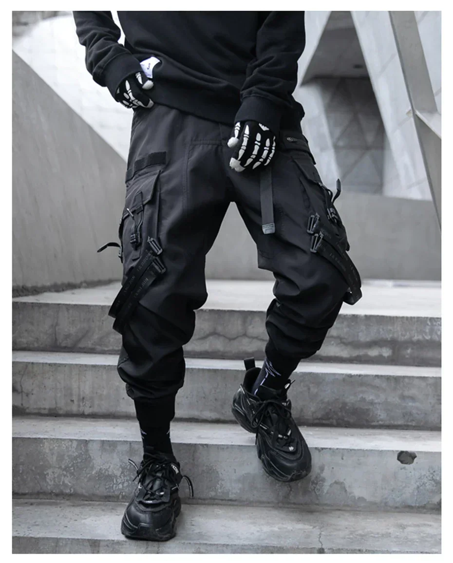 Black pants with straps "Shunsui" - Image 3