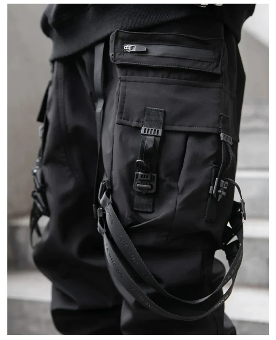 Black pants with straps "Shunsui" - Image 6