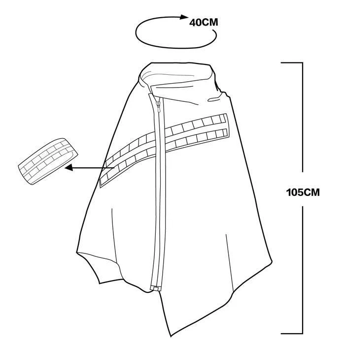 Black Poncho Men "Shima" - Image 11
