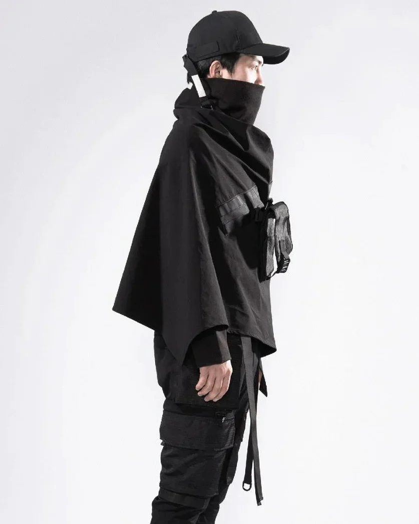 Black Poncho Men "Shima" - Image 2