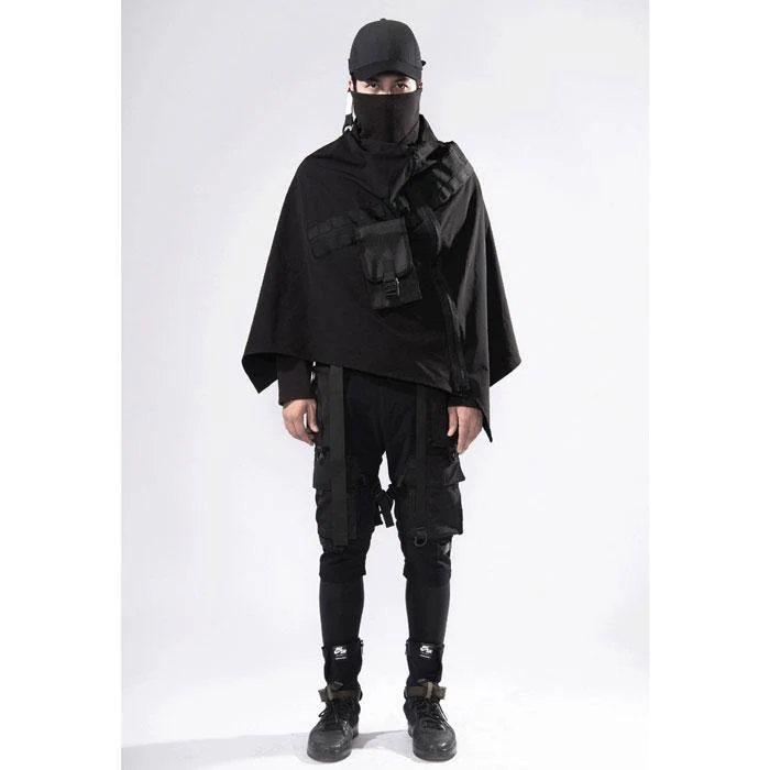 Black Poncho Men "Shima" - Image 3