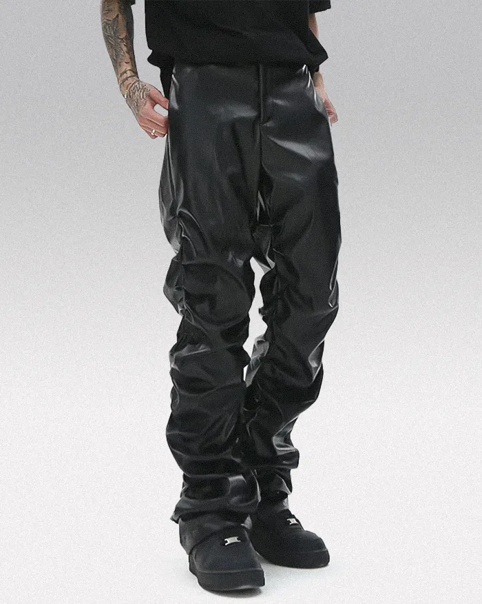 Black pu leather pants "Saga" - Image 5