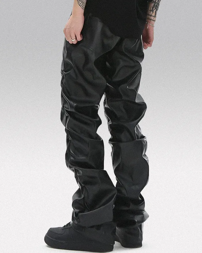 Black pu leather pants "Saga" - Image 6