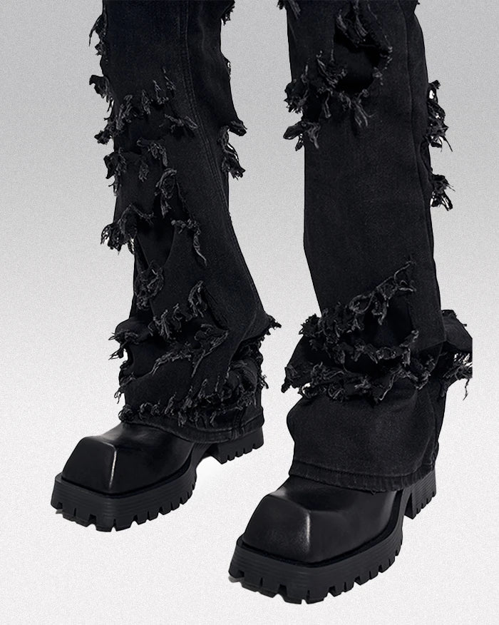 Black ripped jeans "Hira" - Image 6