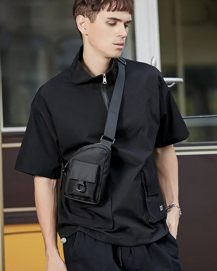 Black sling bag "Etaji" - Image 10