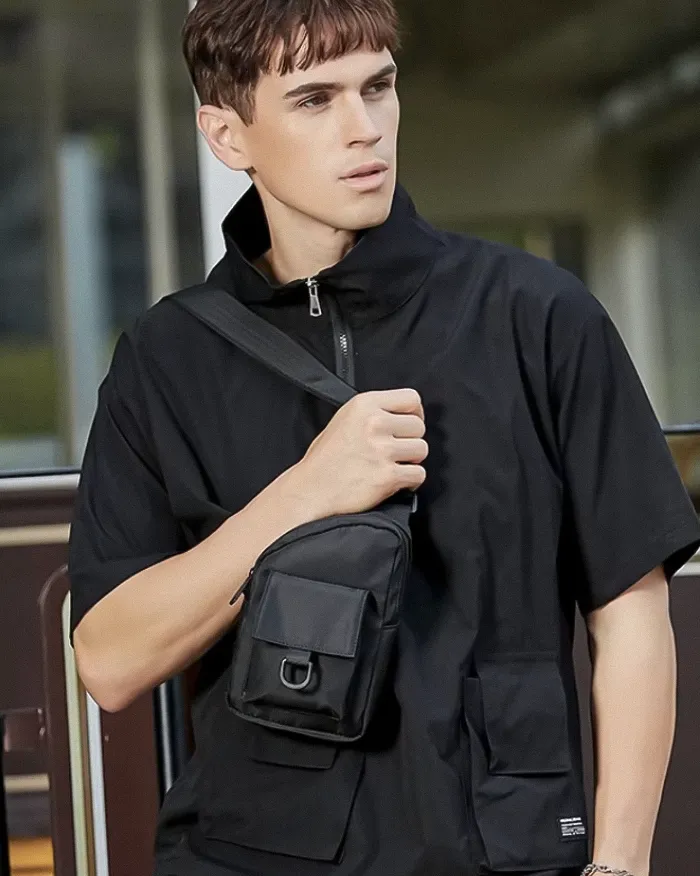 Black sling bag "Etaji" - Image 8