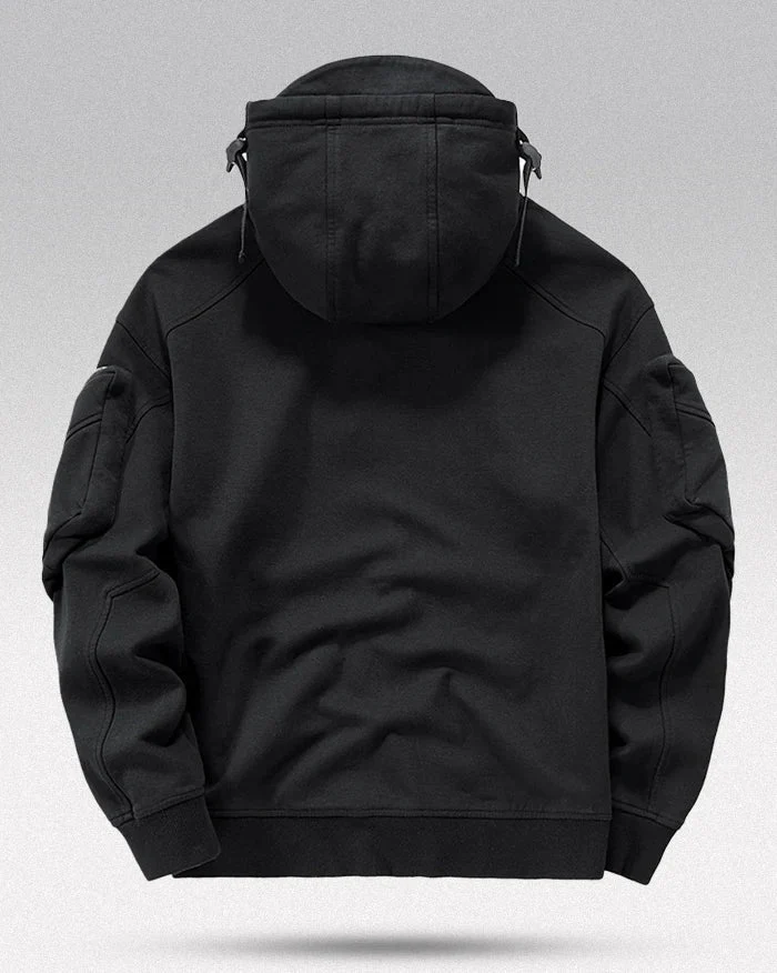 Black techwear hoodie "Gahara" - Image 3