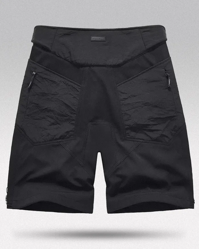 Black techwear shorts "Mizuka" - Image 2