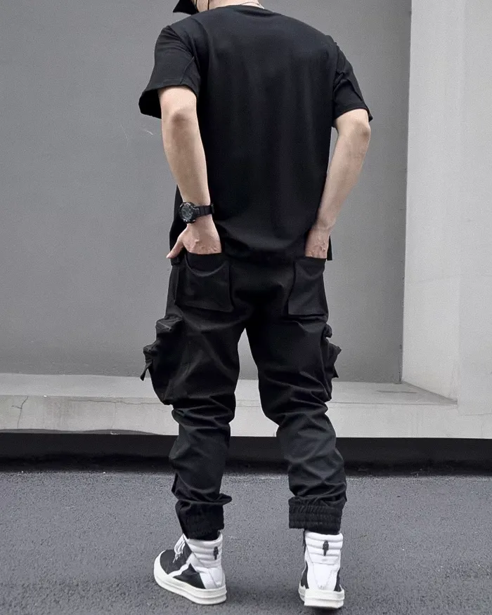 Black trousers cargo "Handa" - Image 3