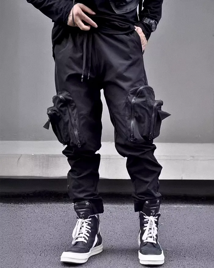 Black trousers cargo "Handa" - Image 4