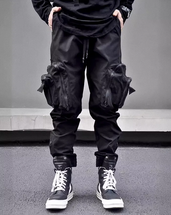 Black trousers cargo "Handa" - Image 5