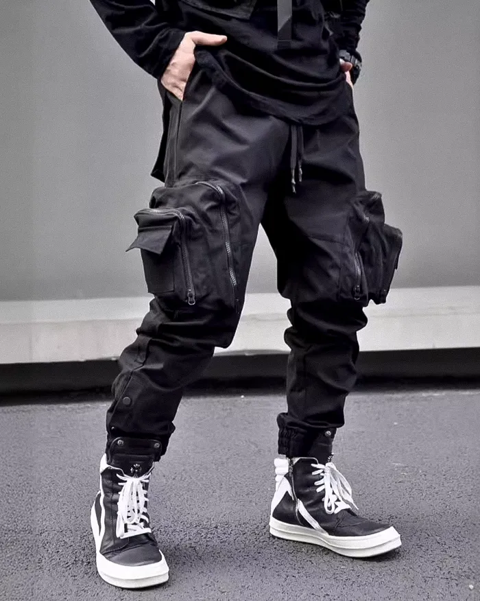 Black trousers cargo "Handa" - Image 6