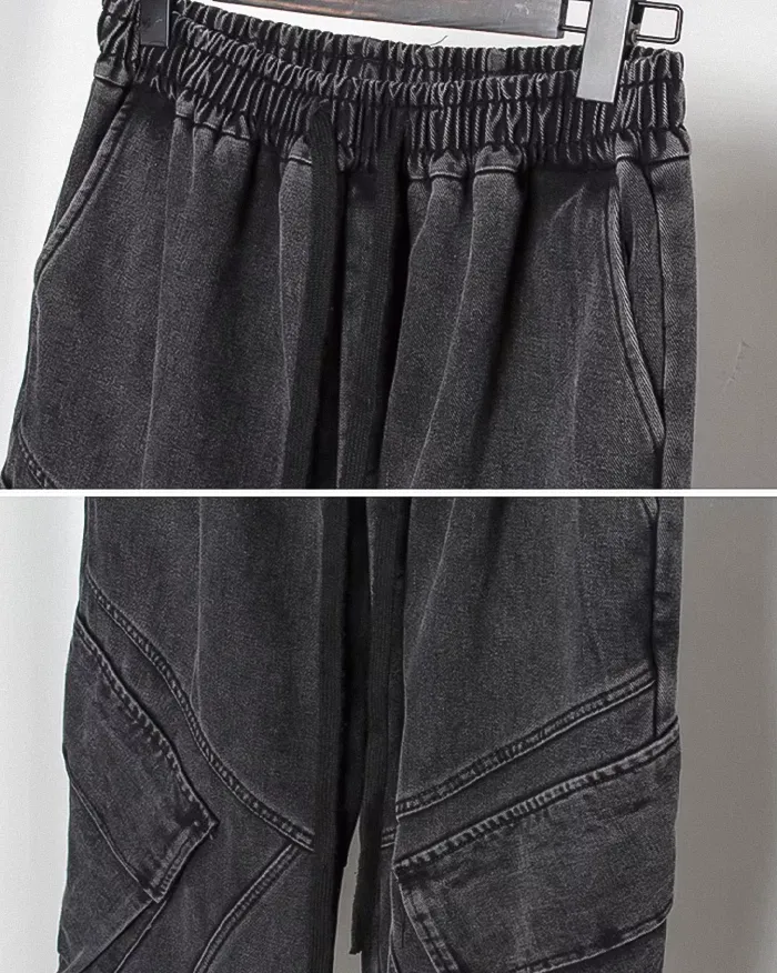 Black washed pants "Koname" - Image 10