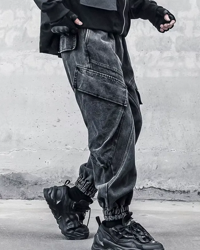 Black washed pants "Koname" - Image 3