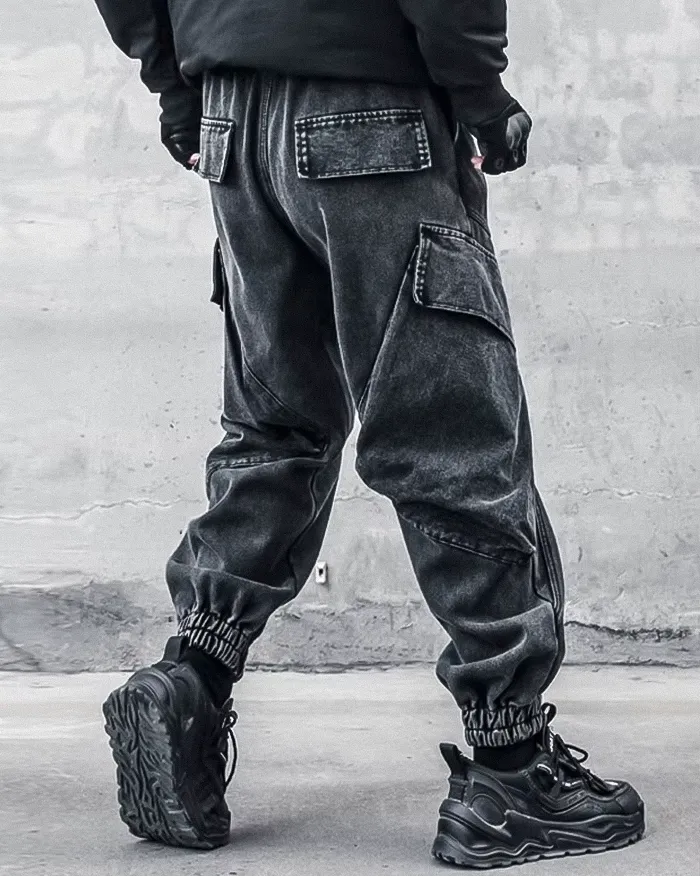 Black washed pants "Koname" - Image 4