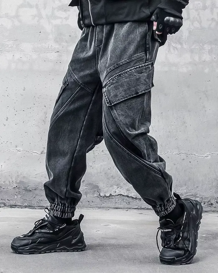 Black washed pants "Koname" - Image 5