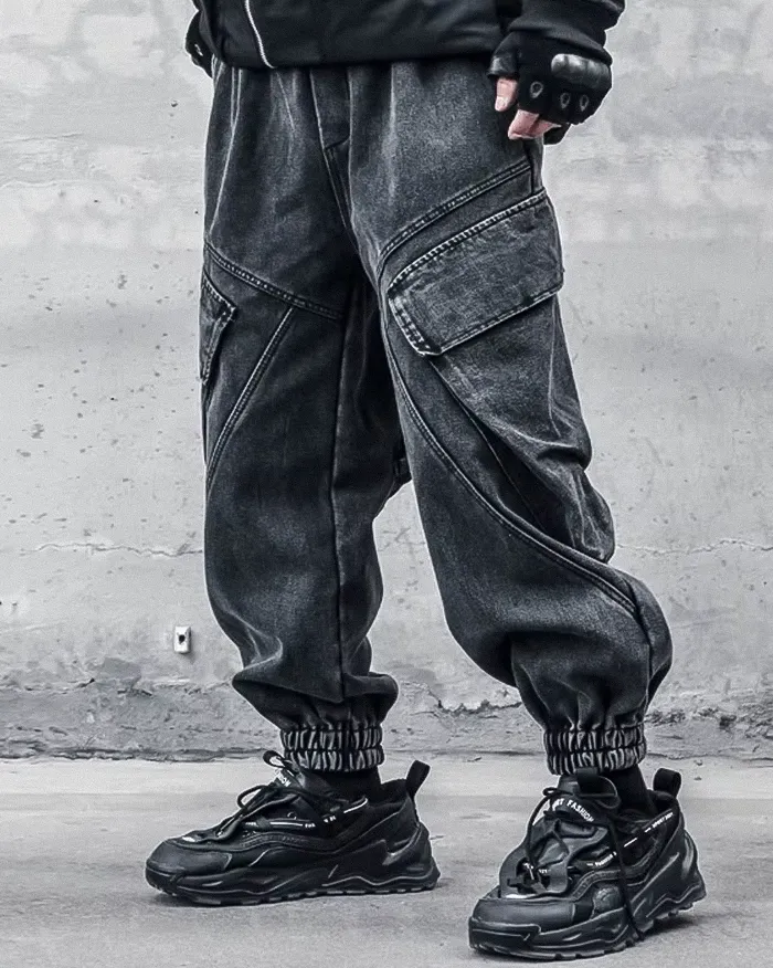 Black washed pants "Koname" - Image 6