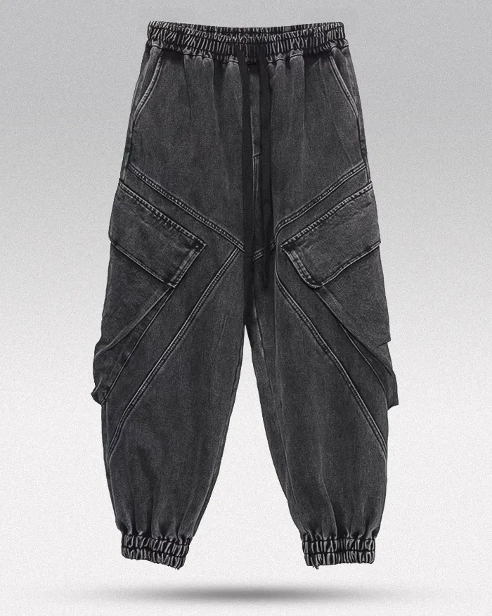 Black washed pants "Koname" - Image 7