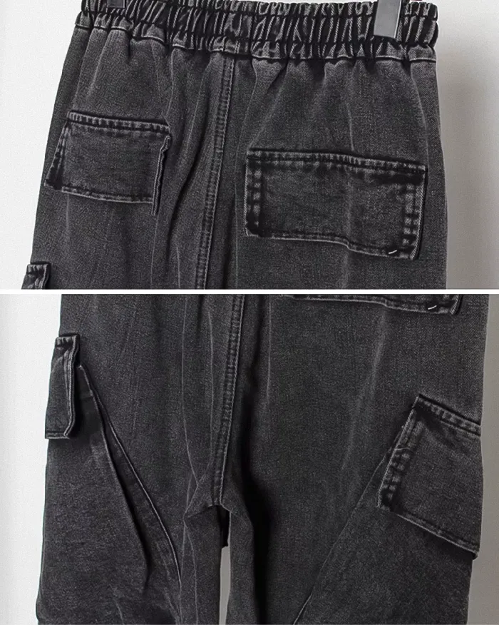 Black washed pants "Koname" - Image 8