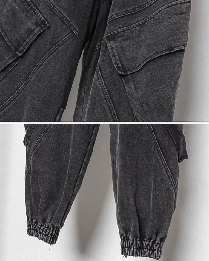 Black washed pants "Koname" - Image 9