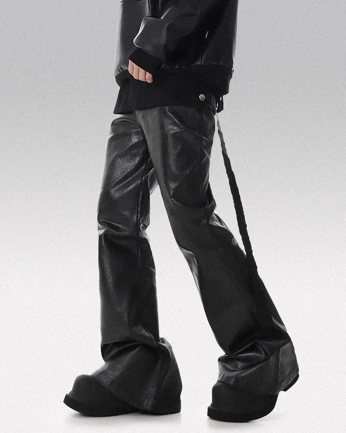 Black wax coated jeans "Wasaki" - Image 3
