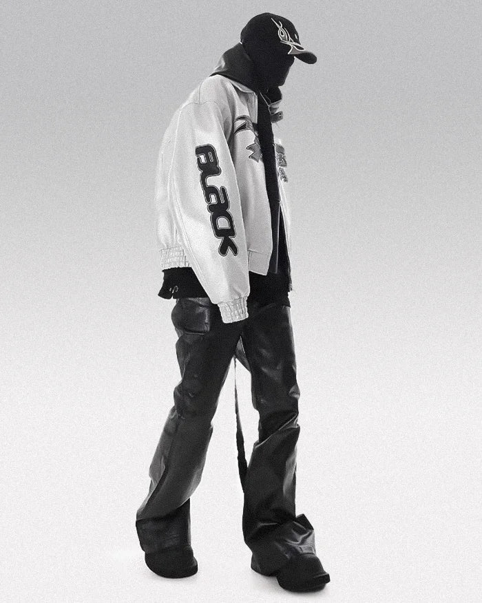 Black wax coated jeans "Wasaki" - Image 4