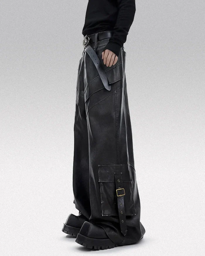 Black y2k pants "Suka" - Image 3