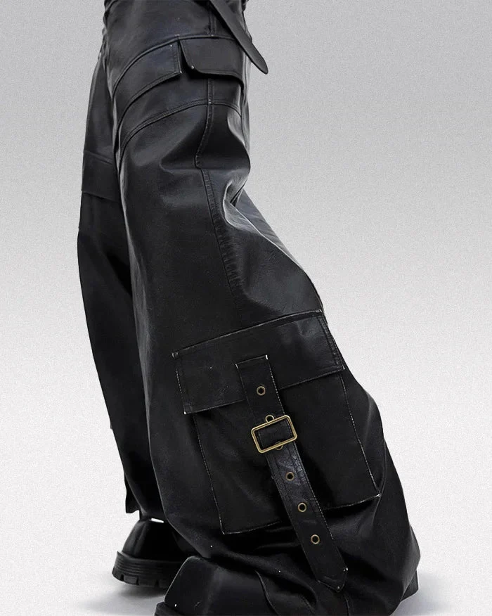 Black y2k pants "Suka" - Image 5