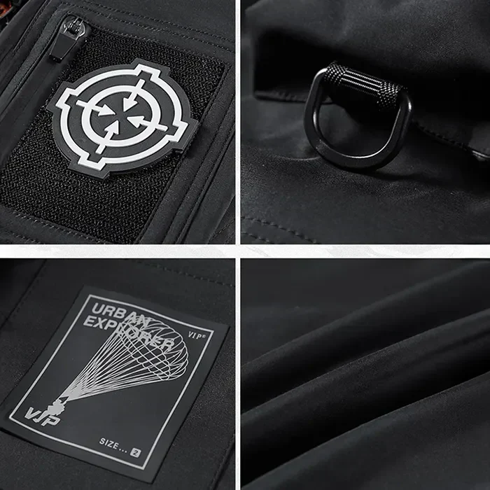 Bomber jacket men's black "Iwaki" - Image 4