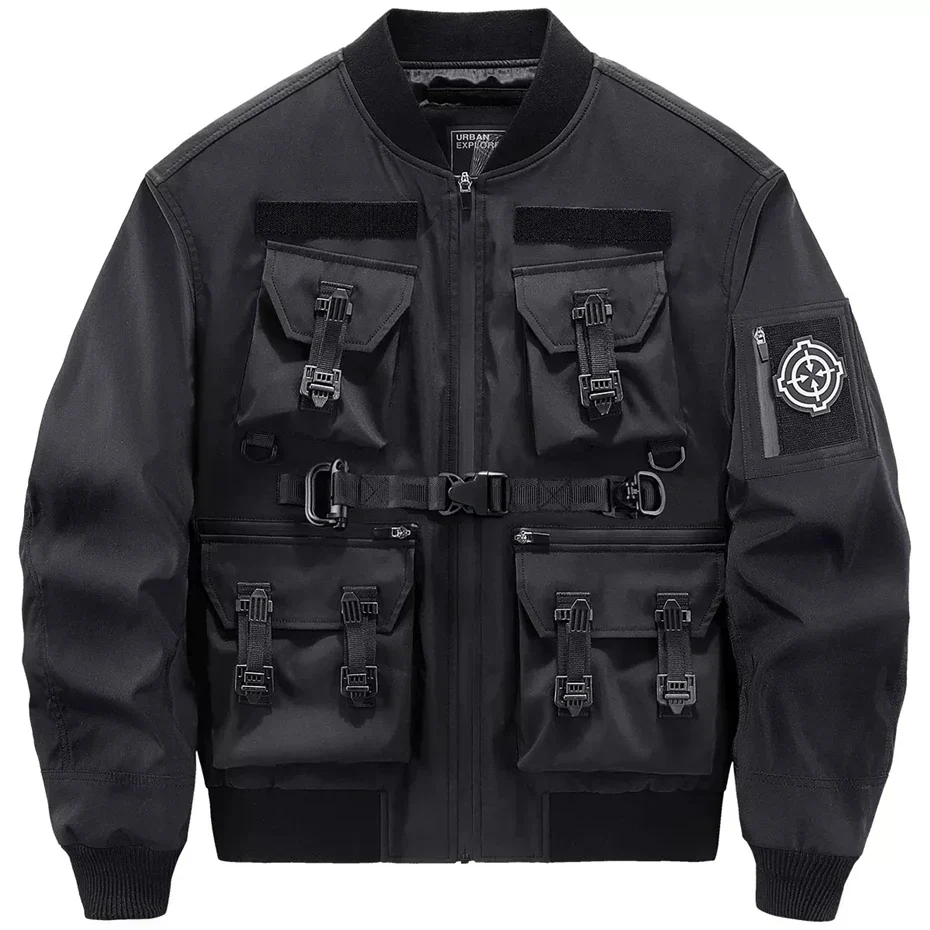 Bomber jacket men's black "Iwaki" - Image 7