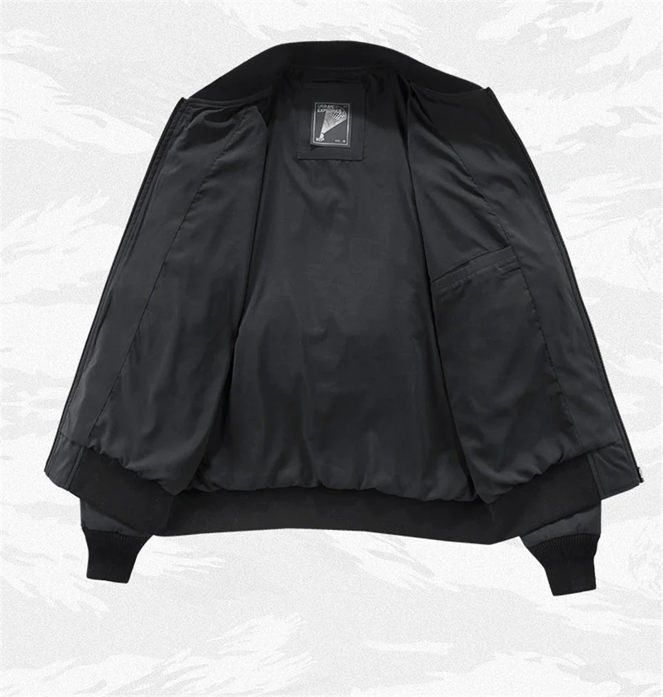 Bomber jacket men's black "Iwaki" - Image 8