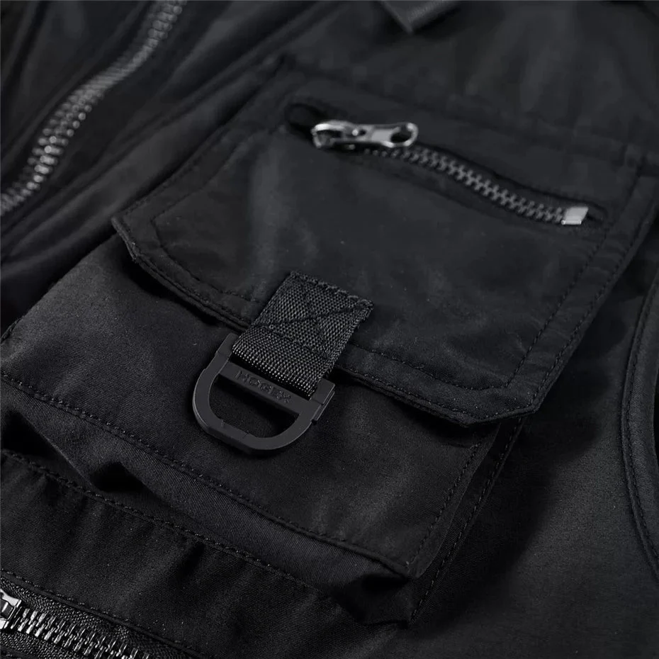 Black Bomber Jacket "Morichi" - Image 4
