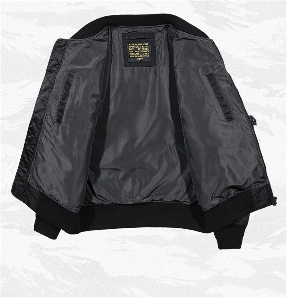 Black Bomber Jacket "Morichi" - Image 7