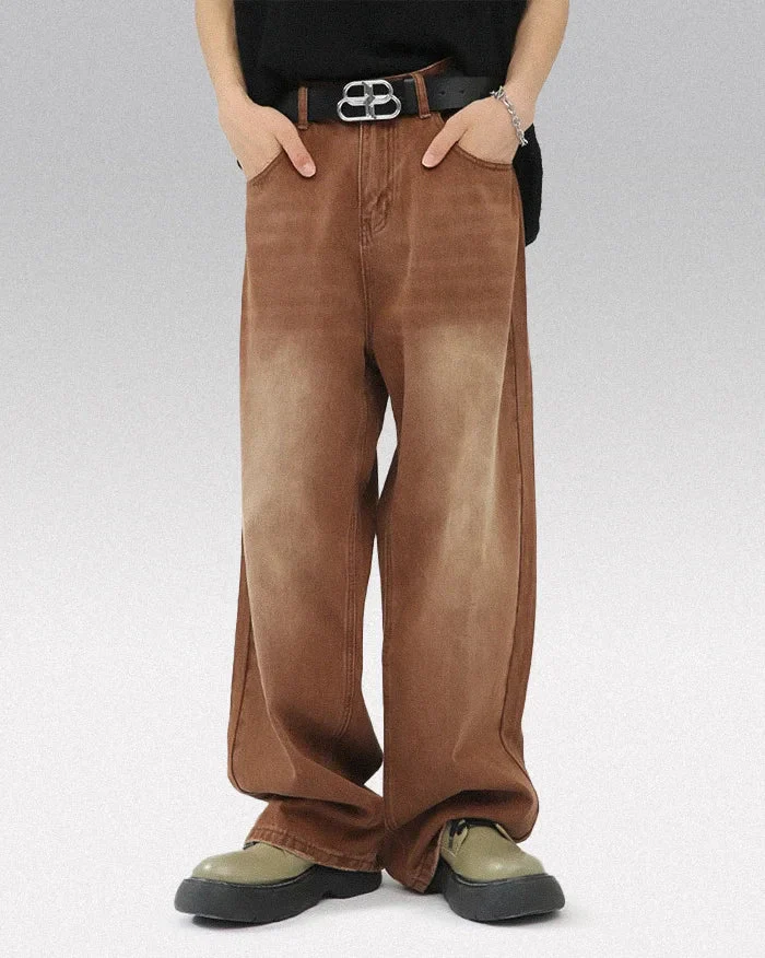 Brown y2k pants "Hanamaki" - Image 4
