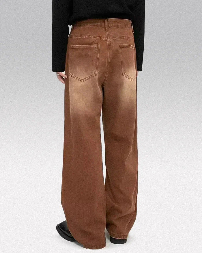 Brown y2k pants "Hanamaki" - Image 5