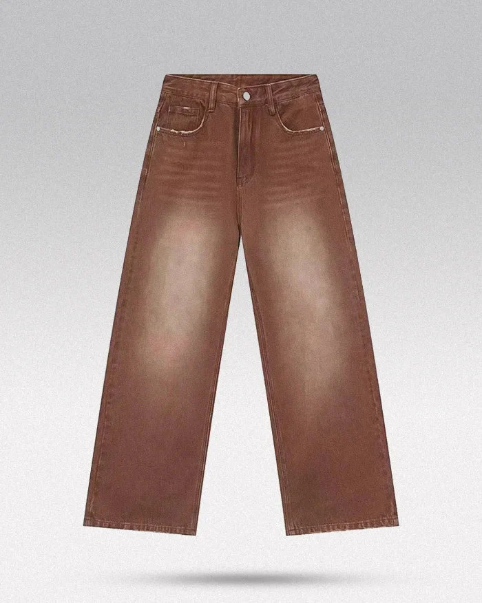 Brown y2k pants "Hanamaki" - Image 7