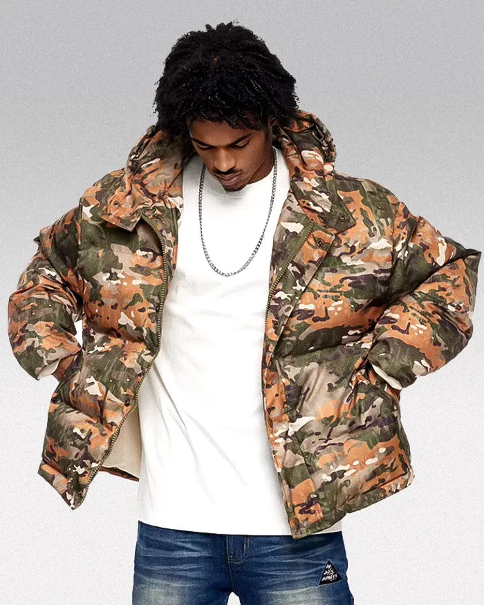 Camo padded jacket "Rugame" - Image 4