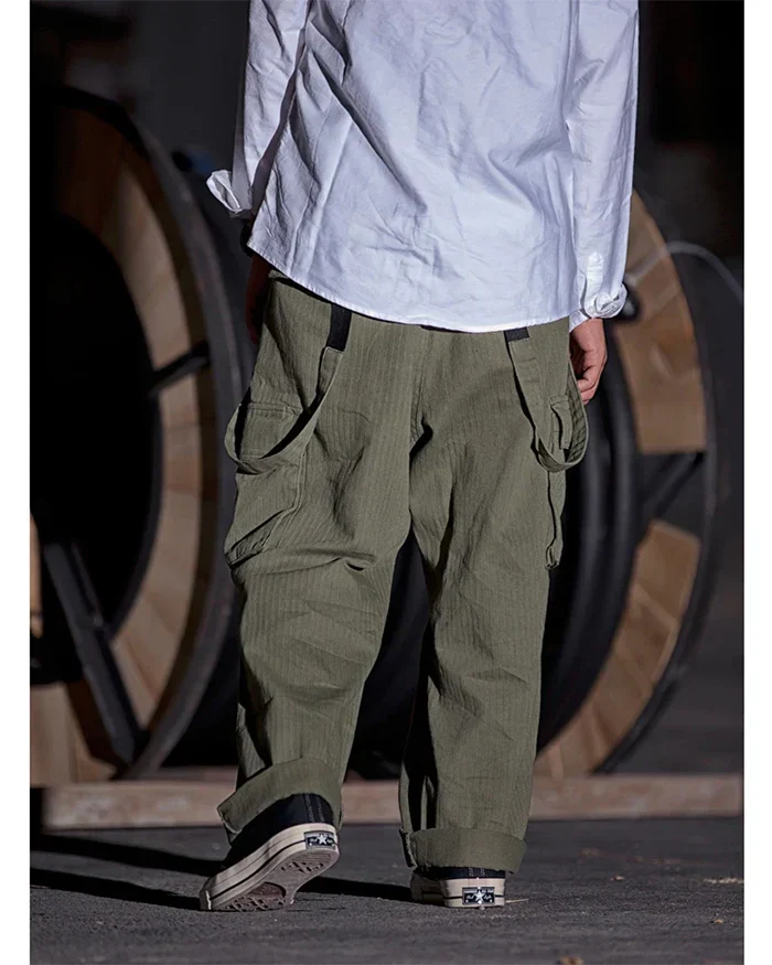 Cargo pants with suspenders "Midori" - Image 10