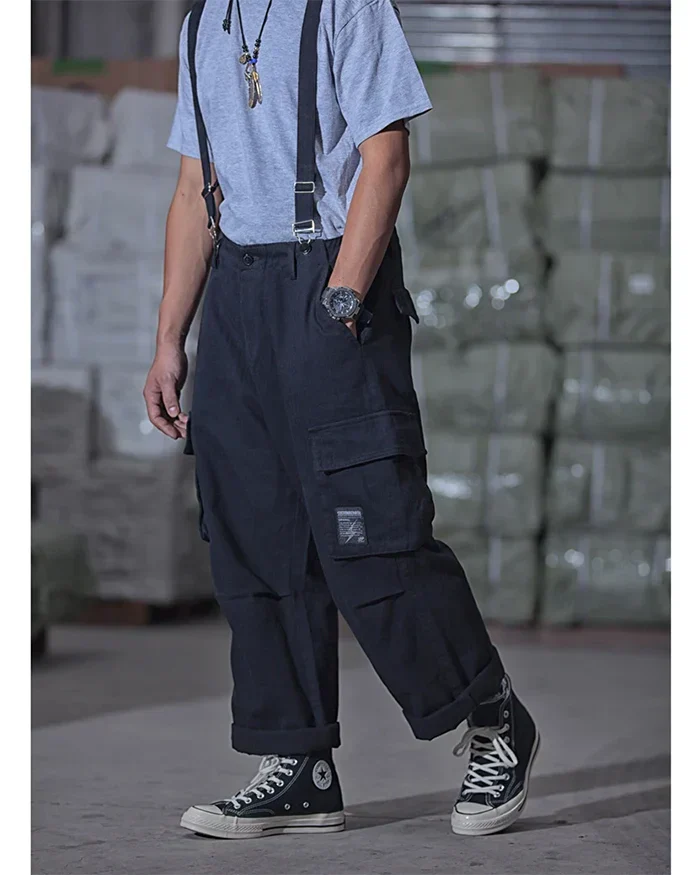 Cargo pants with suspenders "Midori" - Image 13