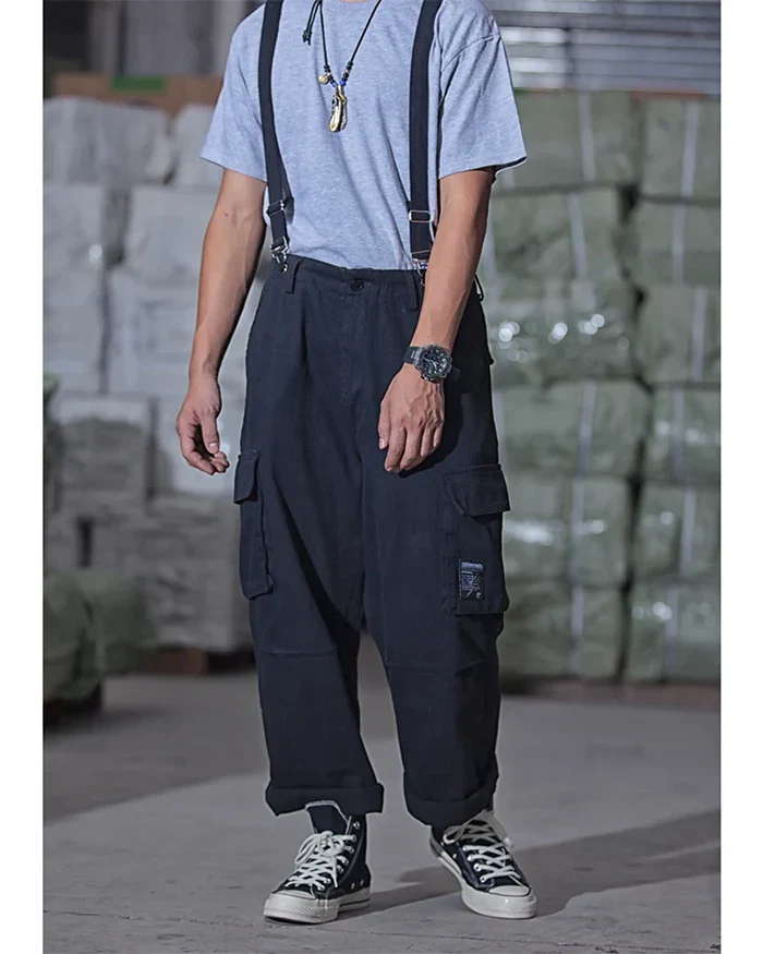 Cargo pants with suspenders "Midori" - Image 14