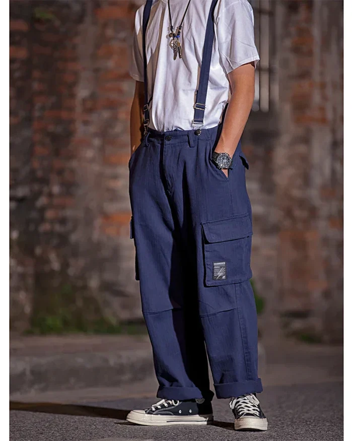 Cargo pants with suspenders "Midori" - Image 9