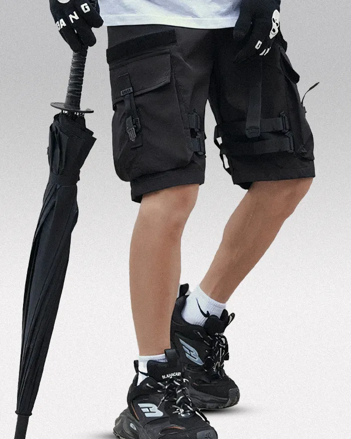 Cargo shorts mens black "Mutsu"
