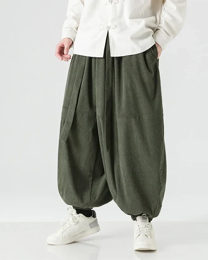Corduroy Harem Pants "Toshima" - Image 3